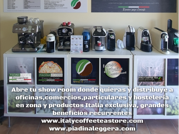 Distribuye 150 bebidas en todas las capsulas del mercado y granel de Italia con zona y productos exclusivos así como metodología que te hará ganar 20.000 € mes después de gastos 